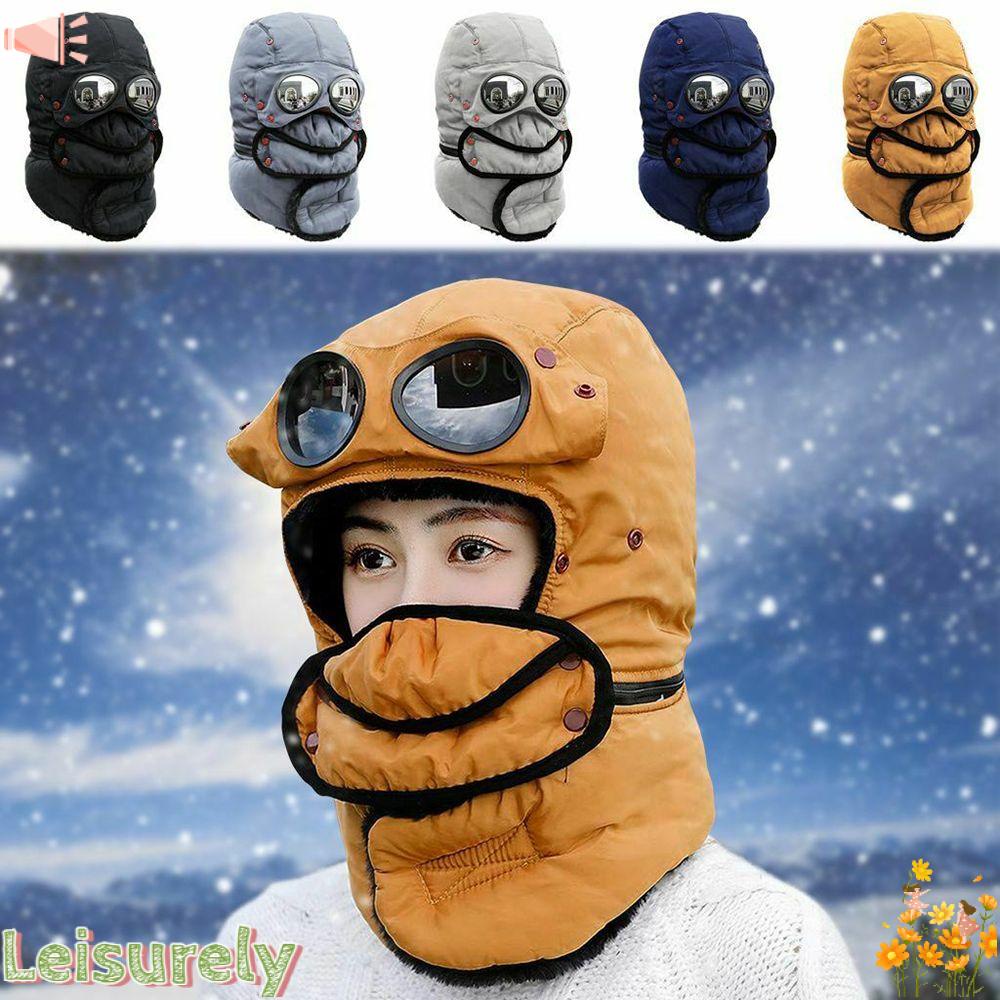 LEILY Mũ Lưỡi Trai Cotton Chống Gió Giữ Ấm