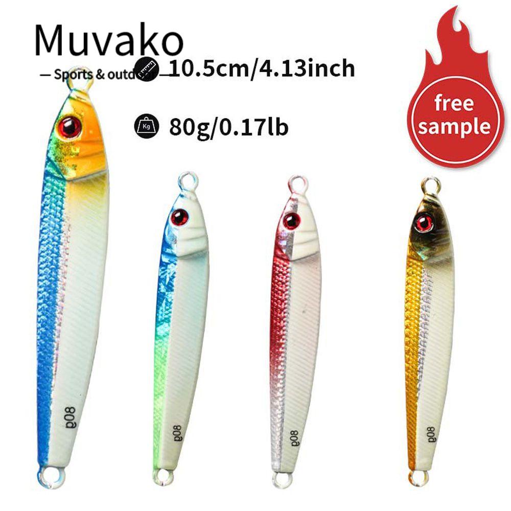 MUVAKO Mồi Câu Cá Giả Bằng Kim Loại 80g 105mm
