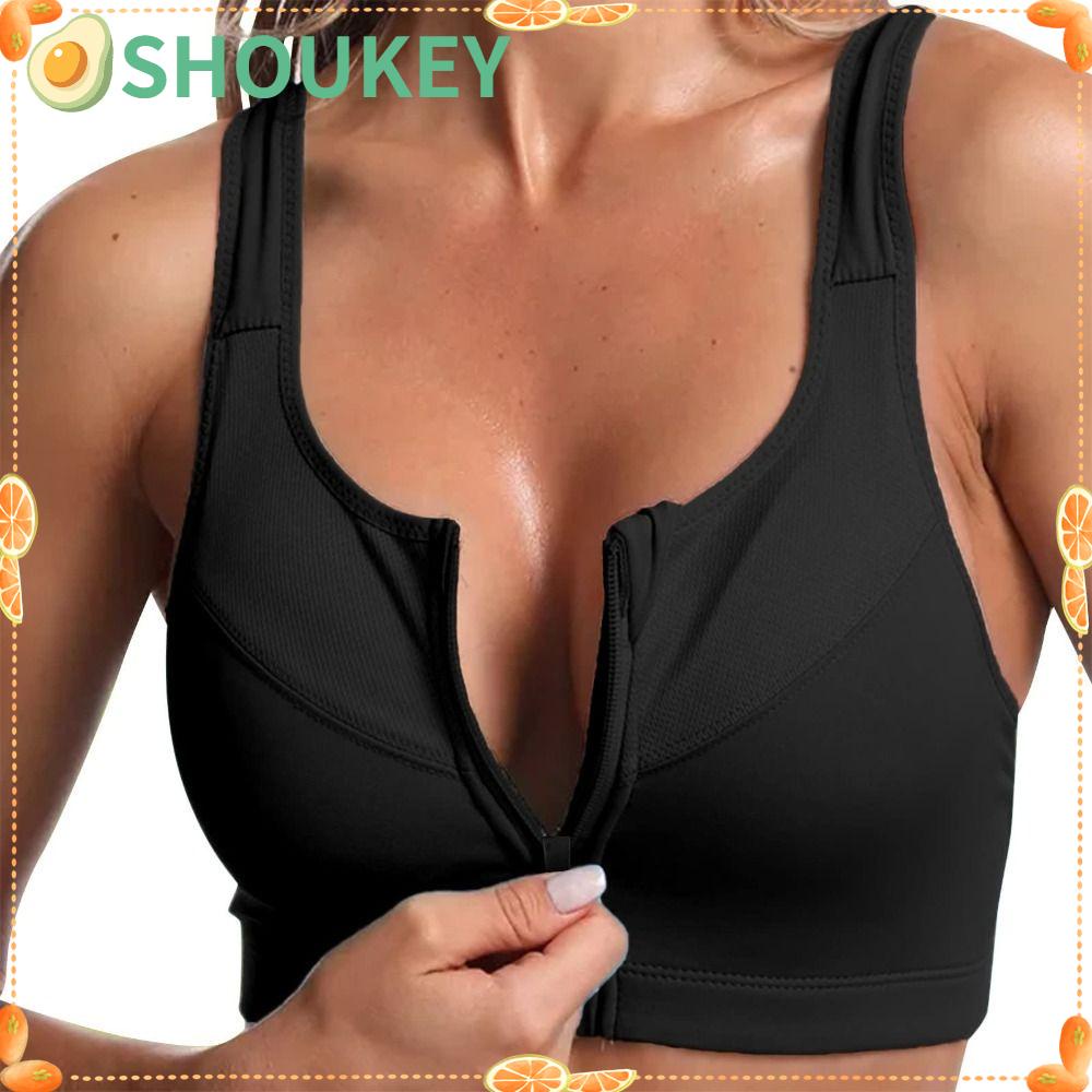 SHOUKEY Áo Lót Thể Thao Thoáng Khí Có Mút Nâng Ngực Cho Nữ