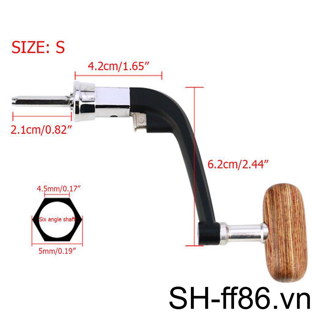 Tay Cầm Guồng Quay Cần Câu Cá Bằng Kim Loại Gọn Nhẹ Tiện Dụng DIY