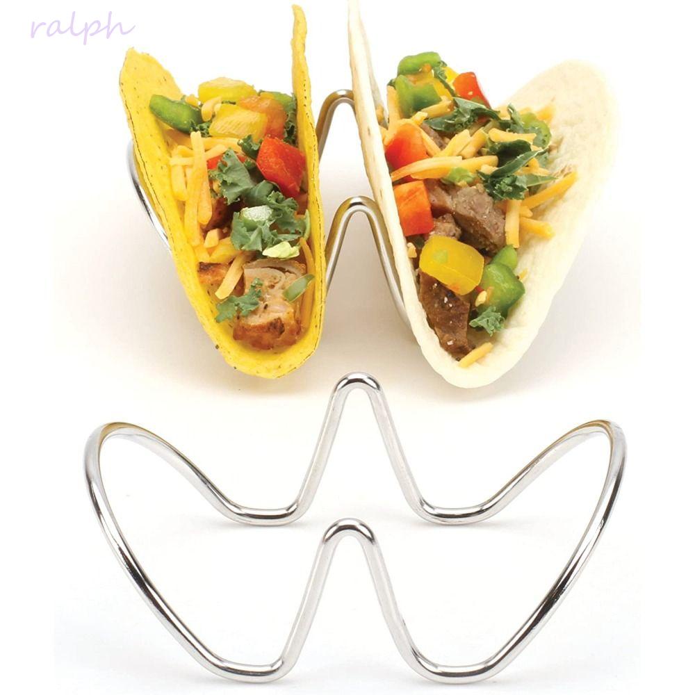 RALPH Khay Nướng Bánh Taco Bằng Thép Không Gỉ Tiện Lợi