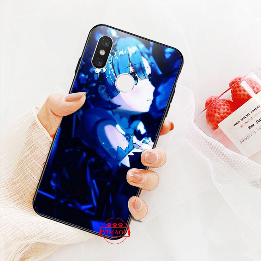Ốp Điện Thoại Mềm Hình Anime Rem Re Zero emilia 312YPJ V14 Cho Redmi Note 5 6 7 8 8T Pro 9