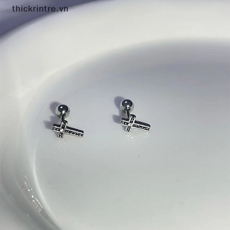 1 Cặp Khuyên Tai Xoắn Ốc Bằng Thép Titan Cho Nữ Dự Tiệc