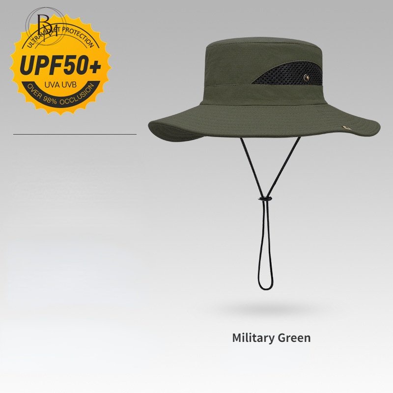 Mũ Tai Bèo Vành Rộng Chống Nắng / Tia UV / Thấm Nước Cá Tính Cho Nam