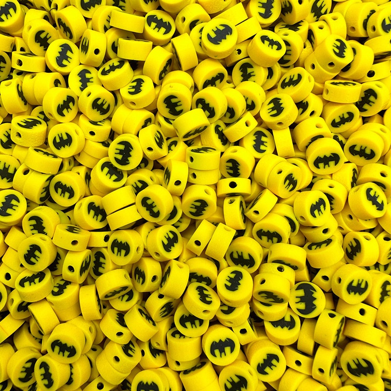 Set 30 Hạt Đất Sét Polymer 10mm Hình Siêu Anh Hùng Marvel Làm Trang Sức Thủ Công