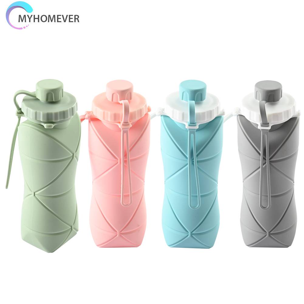 Bình Nước 600ml Có Thể Gấp Gọn Tiện Lợi Khi Đi Du Lịch