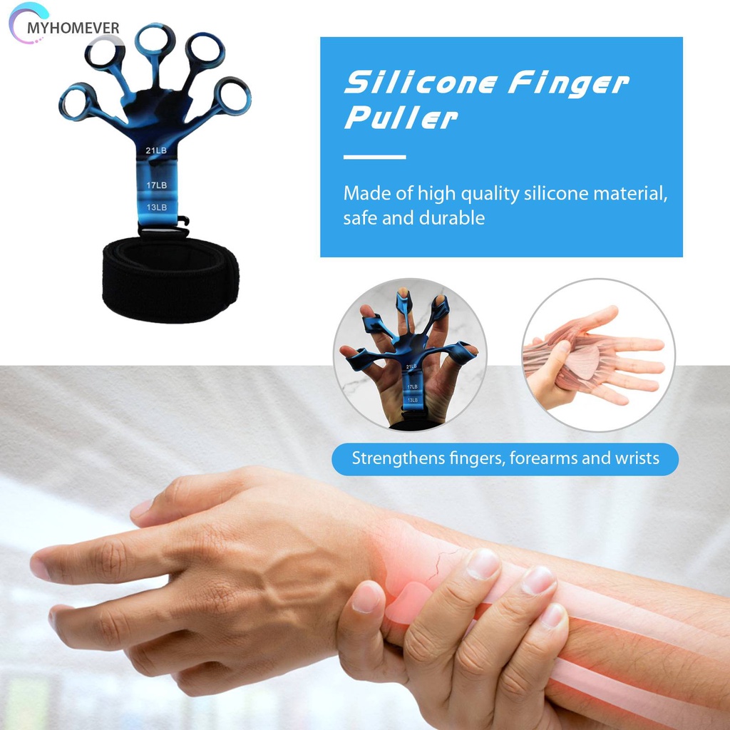 Bộ 5 Dụng Cụ Luyện Tập Phục Hồi Chức Năng Ngón Tay Bằng Silicone