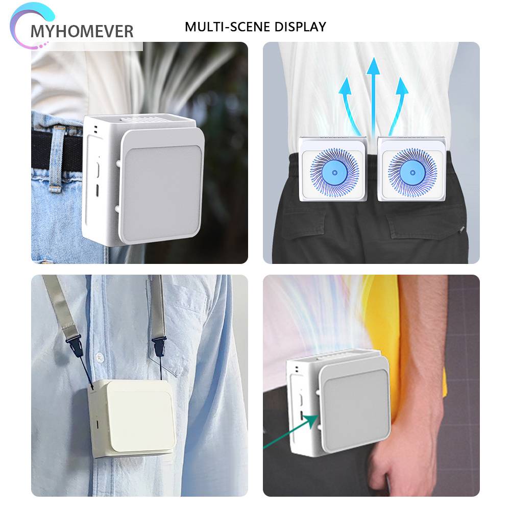 Quạt Mini Cầm Tay 5000mAh Sạc Cổng USB Dùng Trong Nhà Và Ngoài Trời