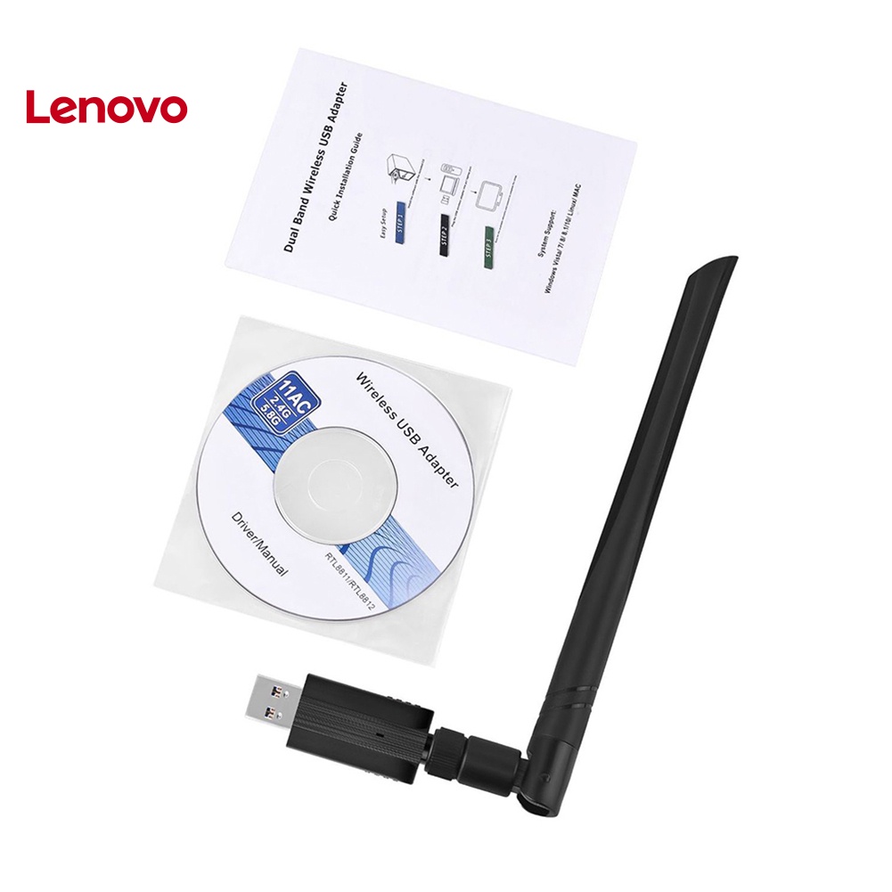 Thẻ Mạng Không Dây USB 3.0 Băng Tần Kép 1200Mbps 2.4 / 5GHz