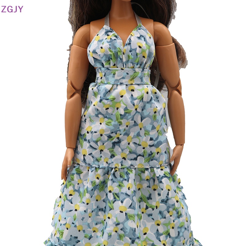 1 Đầm Hoa Hai Dây Có Màng Lót Phụ Kiện Cho Búp Bê Mới