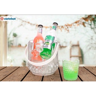 Xô đựng đá lạnh kim cương nhựa trong suốt -5259 việt nhật