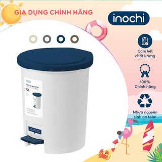 [LIFEMC11M2ADP -12% đơn 250K] Thùng rác đạp tròn Inochi - Hiro 12L