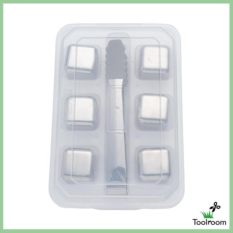 Khuôn Làm Đá Viên Bằng Thép Không Gỉ 2.5cm Có Thể Tái Sử Dụng