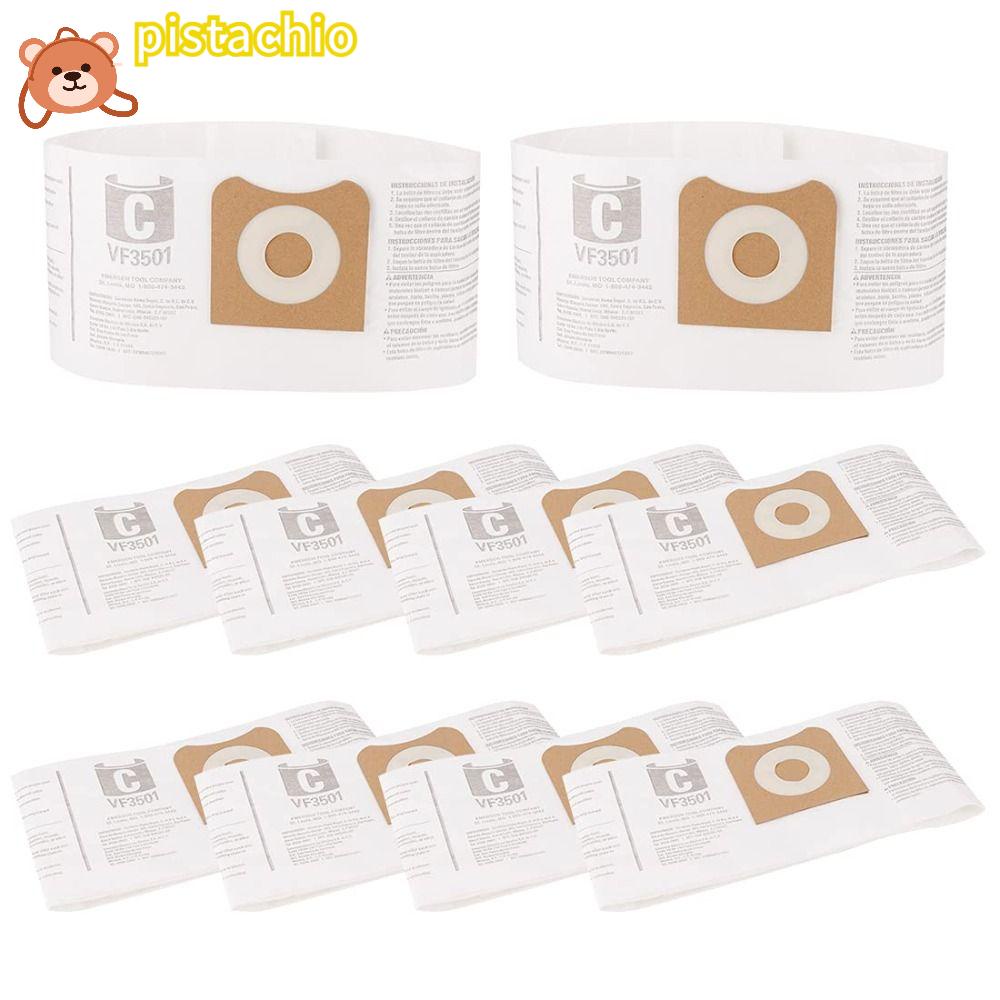 PISTA Bộ 10 Túi Lọc Bụi Chất Lượng Cao Màu Trắng Thay Thế Cho Máy Hút Bụi VF3501 VF3502 VF3503