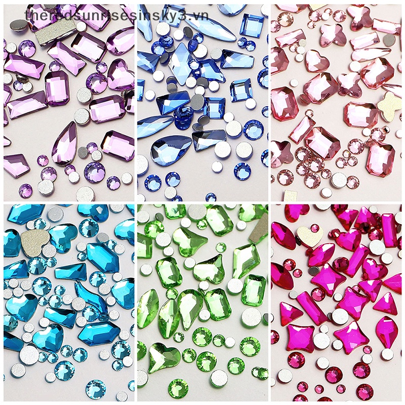 1 Túi Phụ Kiện Đính Trang Trí Móng Tay Nghệ Thuật Thời Trang