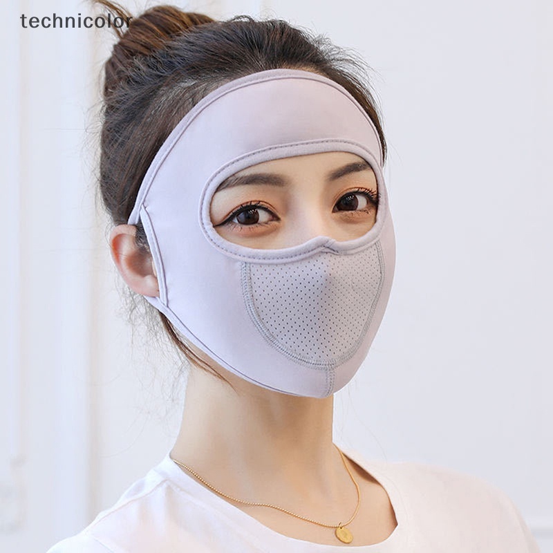 Khẩu Trang Chống Tia UV Bằng Lụa Lạnh Nhiều Màu Sắc Dùng Khi Đi Xe Đạp / Xe Máy