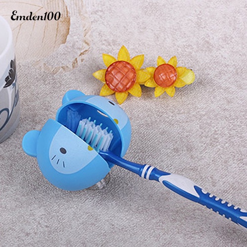 Giá Đỡ Bàn Chải Đánh Răng 3D Có Giác Hút Gắn Tường Họa Tiết Hoạt Hình Dành Cho Phòng Tắm