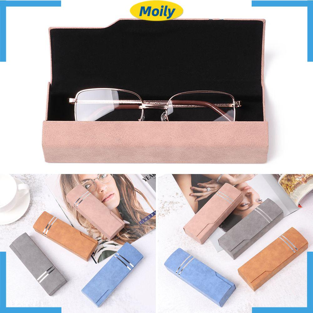 MOILYVN Hộp Đựng Mắt Kính Cầm Tay Màu Bạc Bóng Thời Trang Cho Nam Và Nữ