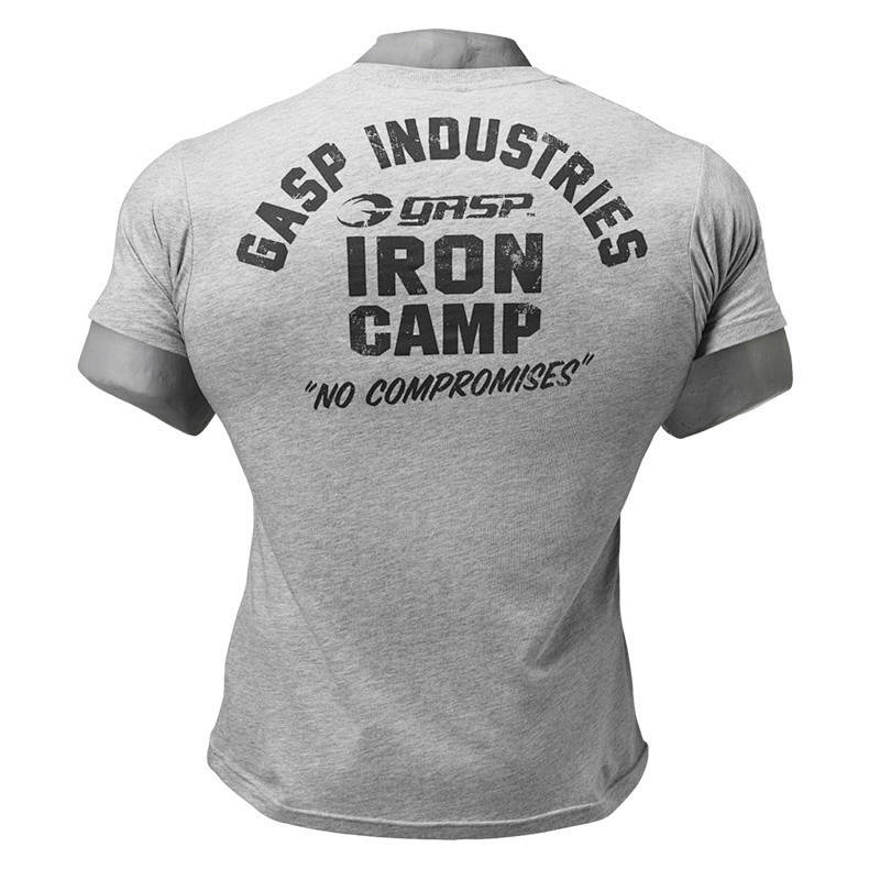 Gasp Fitness Training Short Sleeve T-shirt New Men's Wait Lifting Sports Top Base Half Sleeve Clothing Trendy Clothing Xnr1