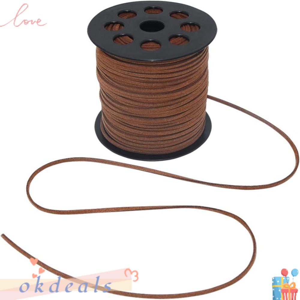 OKDEALS Cuộn Dây Da 100 Yards Dùng Làm Vòng Đeo Tay Tiện Dụng