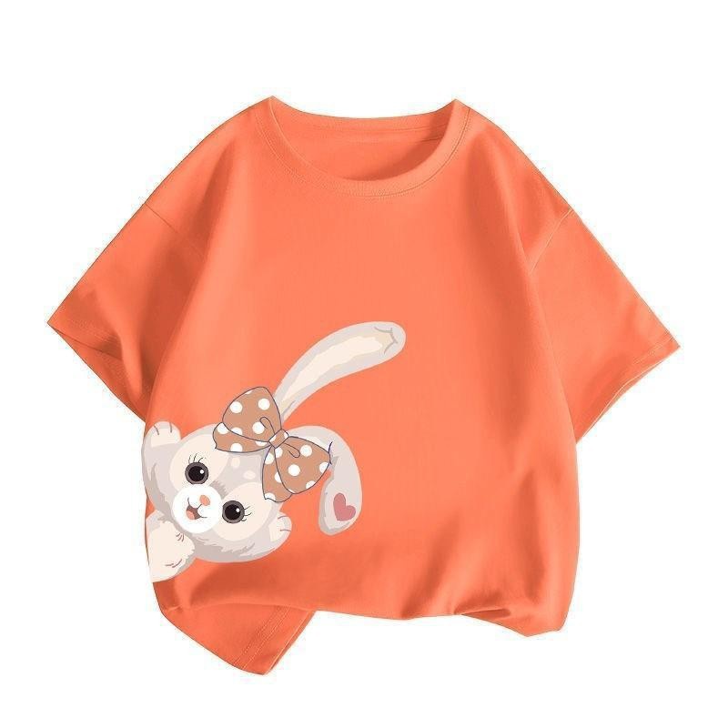 Áo Thun Cotton Trơn Tay Ngắn Phong Cách Thời Trang Mới 2023 Dành Cho Bé Trai Gái