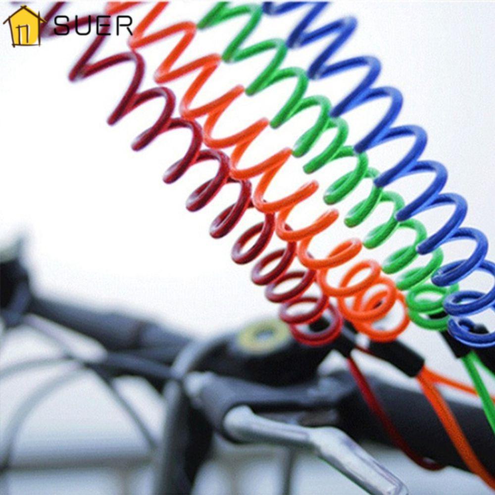 SUENIN Dây Lò Xo 2.5m Nhắc Nhở Chống Trộm Gắn Mũ Bảo Hiểm