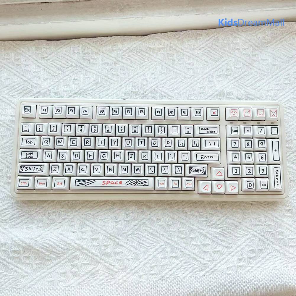 Bộ 125 Nút Thay Thế Bằng Nhựa PBT Cho Bàn Phím DIY