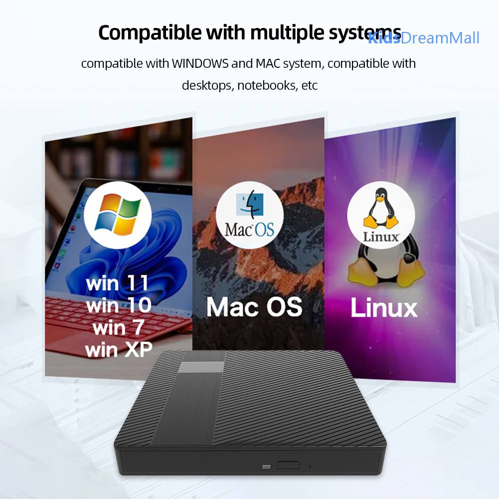 Ổ Đĩa USB 3.0 Và Type-C DVD RW CD Cho Laptop PC