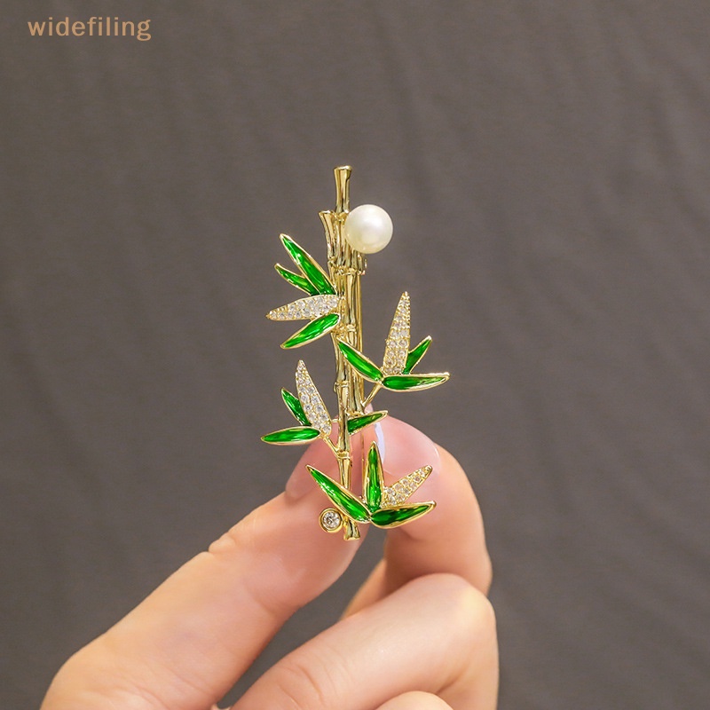 Trâm Cài Áo Bằng Tre Đính Đá Ngọc Trai Chống Ánh Sáng Thời Trang Cho Nữ