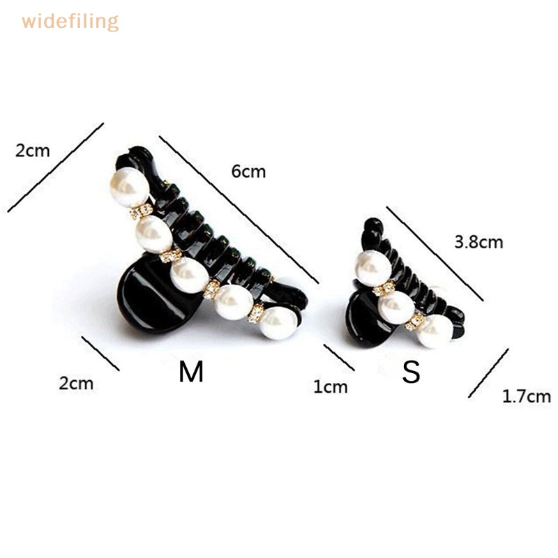 Kẹp Tóc Đính Ngọc Trai Đen Phong Cách Hàn Quốc Cho Nữ