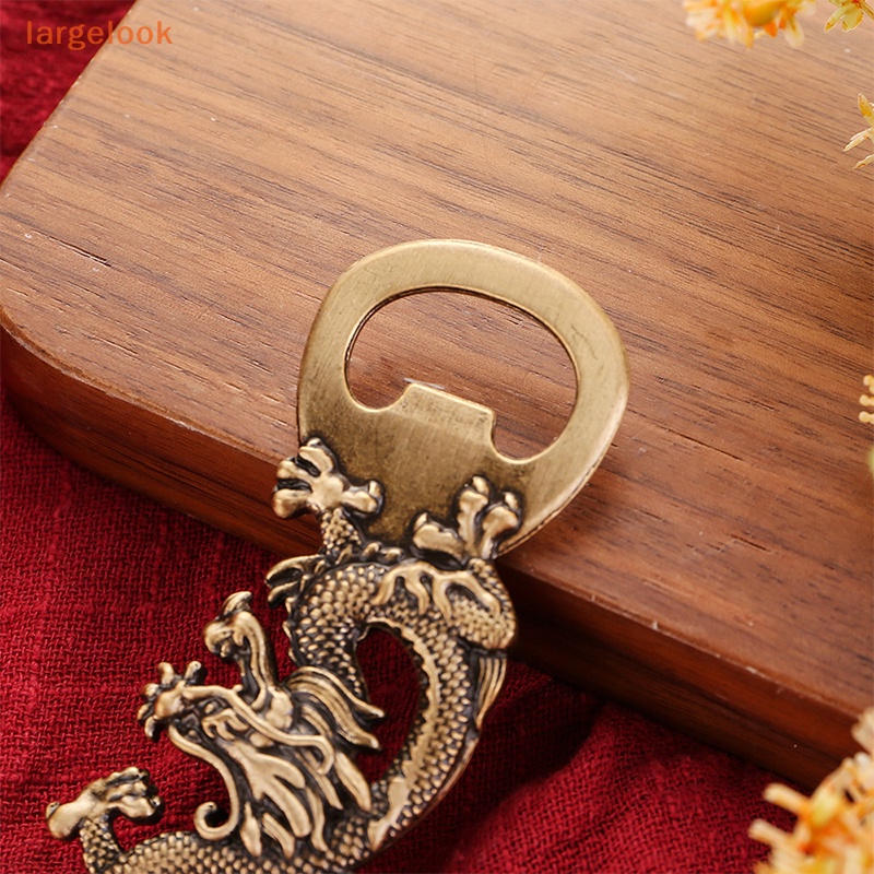 Dụng Cụ Mở Nắp Chai Hình Đầu Rồng Bằng Đồng Thau Phong Cách Cổ Điển