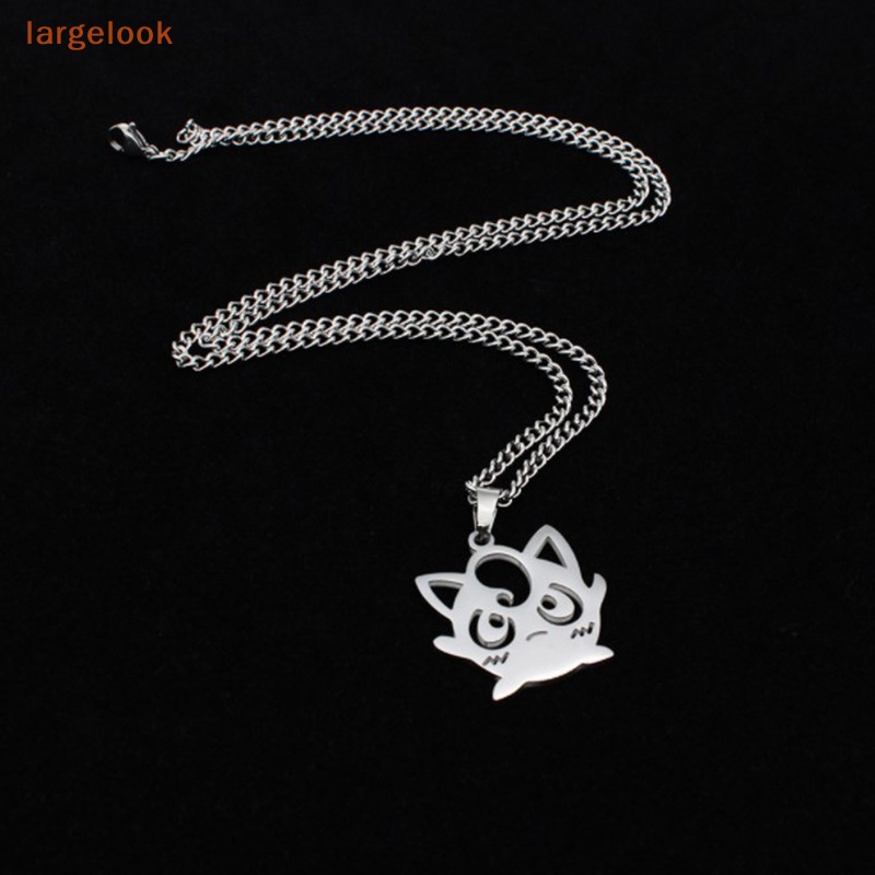 Vòng cổ Mặt Hình Anime Bằng Thép Không Gỉ Màu Bạc Thời Trang Dành Cho Nữ