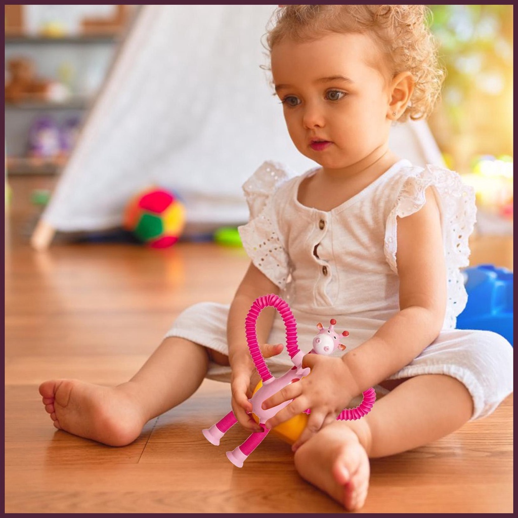 Đồ Chơi Hươu Cao Cổ Có Giác Hút Thu Gọn Vui Nhộn