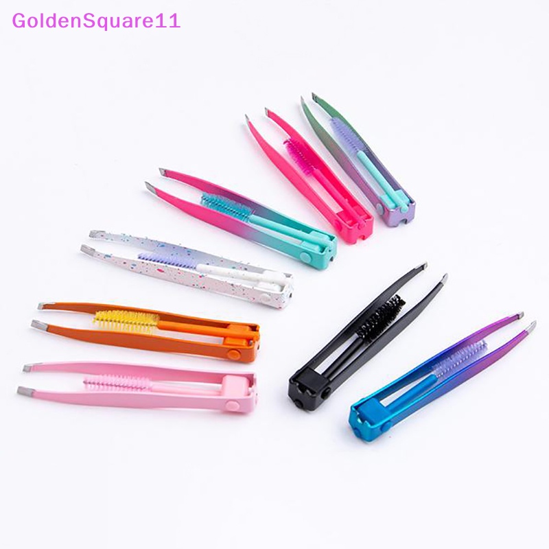 Nhíp Nhổ Lông Mi 2 Trong 1 Bằng Thép Không Gỉ Tiện Dụng