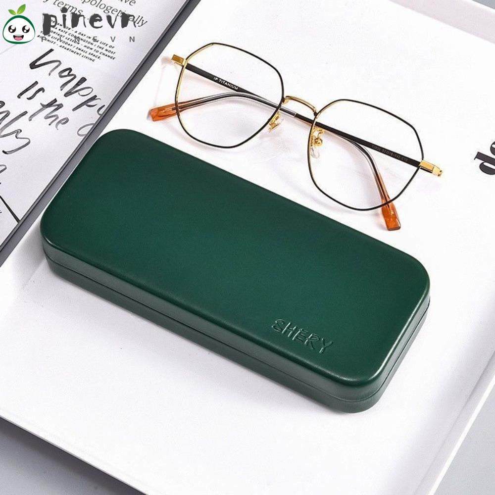 PINEVN Hộp Đựng Mắt Kính Dạng Nén Màu Trơn Chống Bụi Dễ Phối Đồ Cho Học Sinh