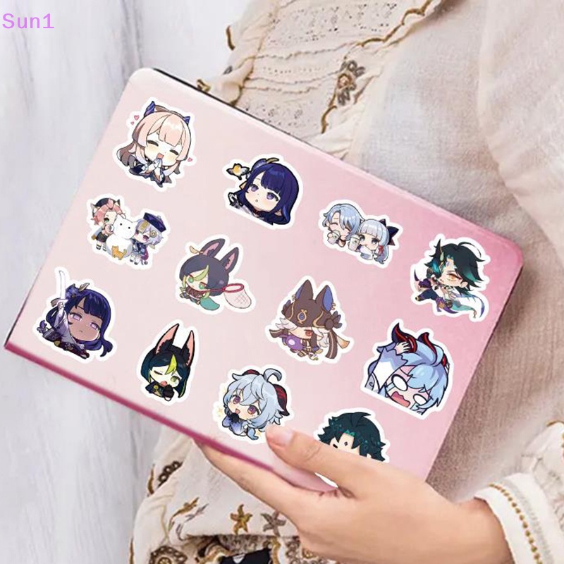 Sun1 &gt; 60 Miếng Dán Tủ Lạnh Chống Thấm Nước Họa Tiết Hoạt Hình Graffiti Sáng Tạo