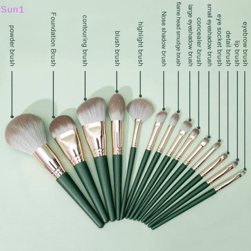 Set 1 / 14 Cọ Trang Điểm Lông Mềm Tiện Dụng