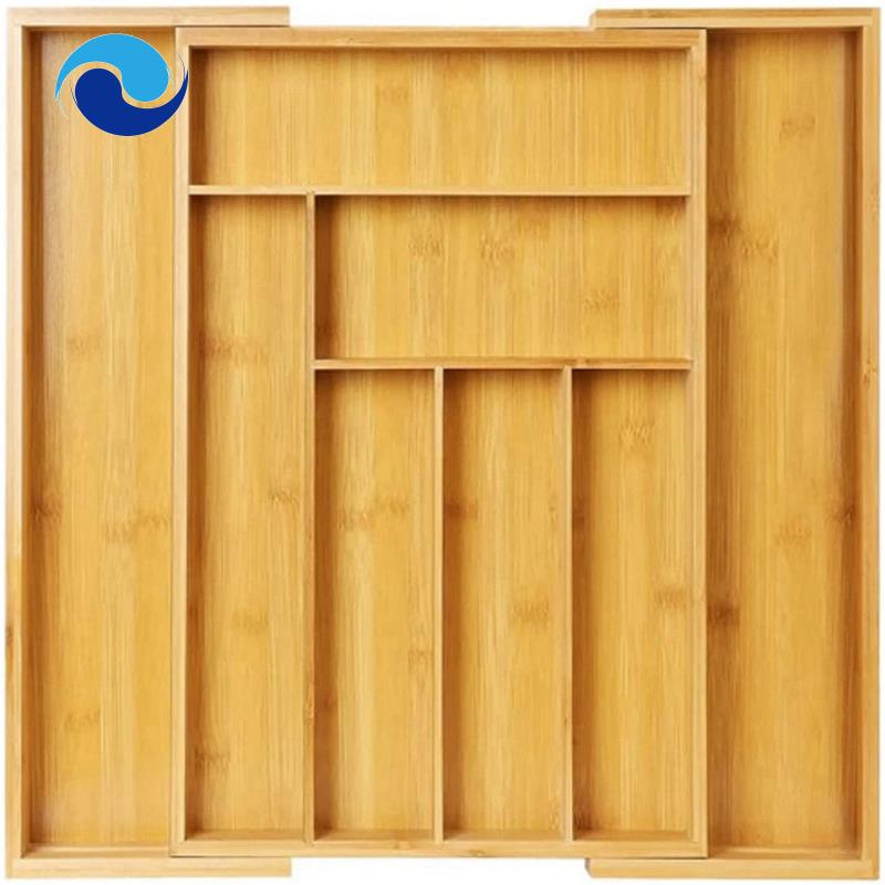 Hộp Đựng Đồ Dùng Bằng Tre Có Thể Mở Rộng Tiện Dụng Cho Nhà Bếp