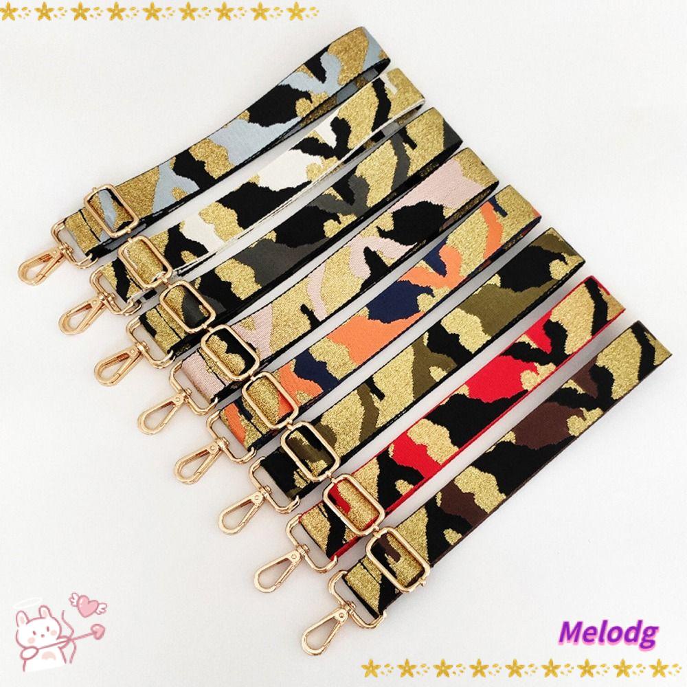 MELODG Dây Đeo Túi Xách Bản Rộng Họa Tiết Rằn Ri Có Khóa Vàng