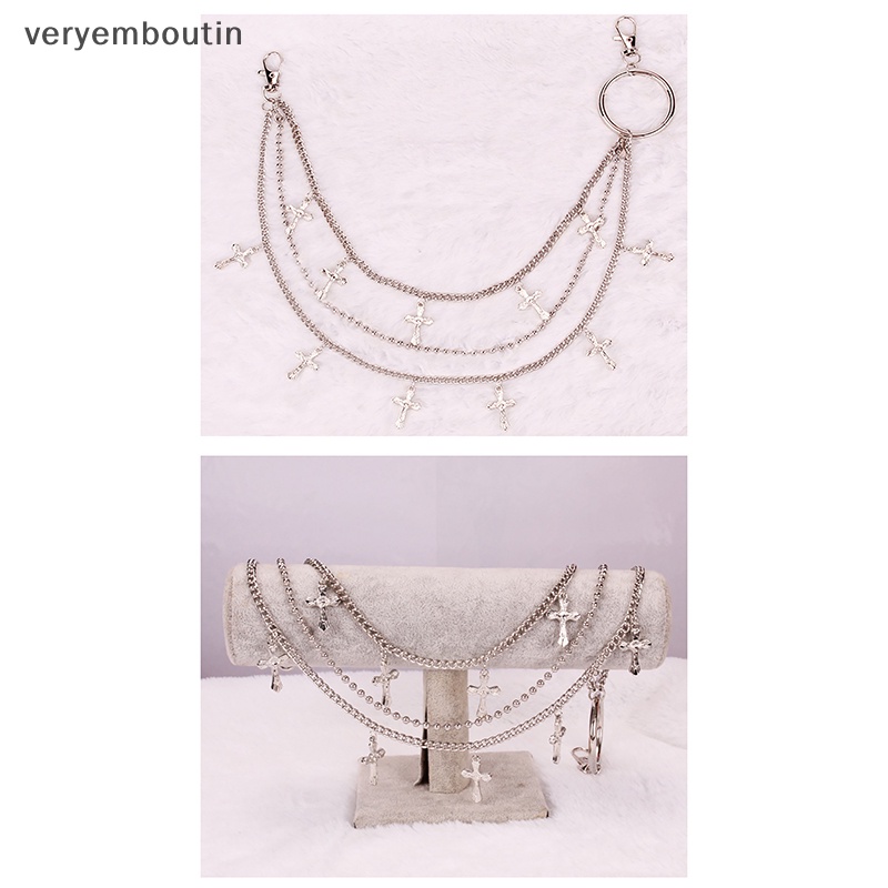 Dây Xích Kim Loại Nhiều Lớp Đeo Thắt Lưng Quần Jean Phong Cách Punk Cá Tính Cho Nữ