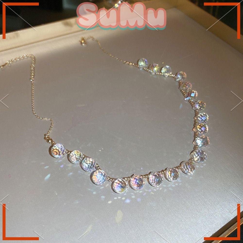 SUMU Vòng cổ Đính Đá Lấp Lánh Thời Trang