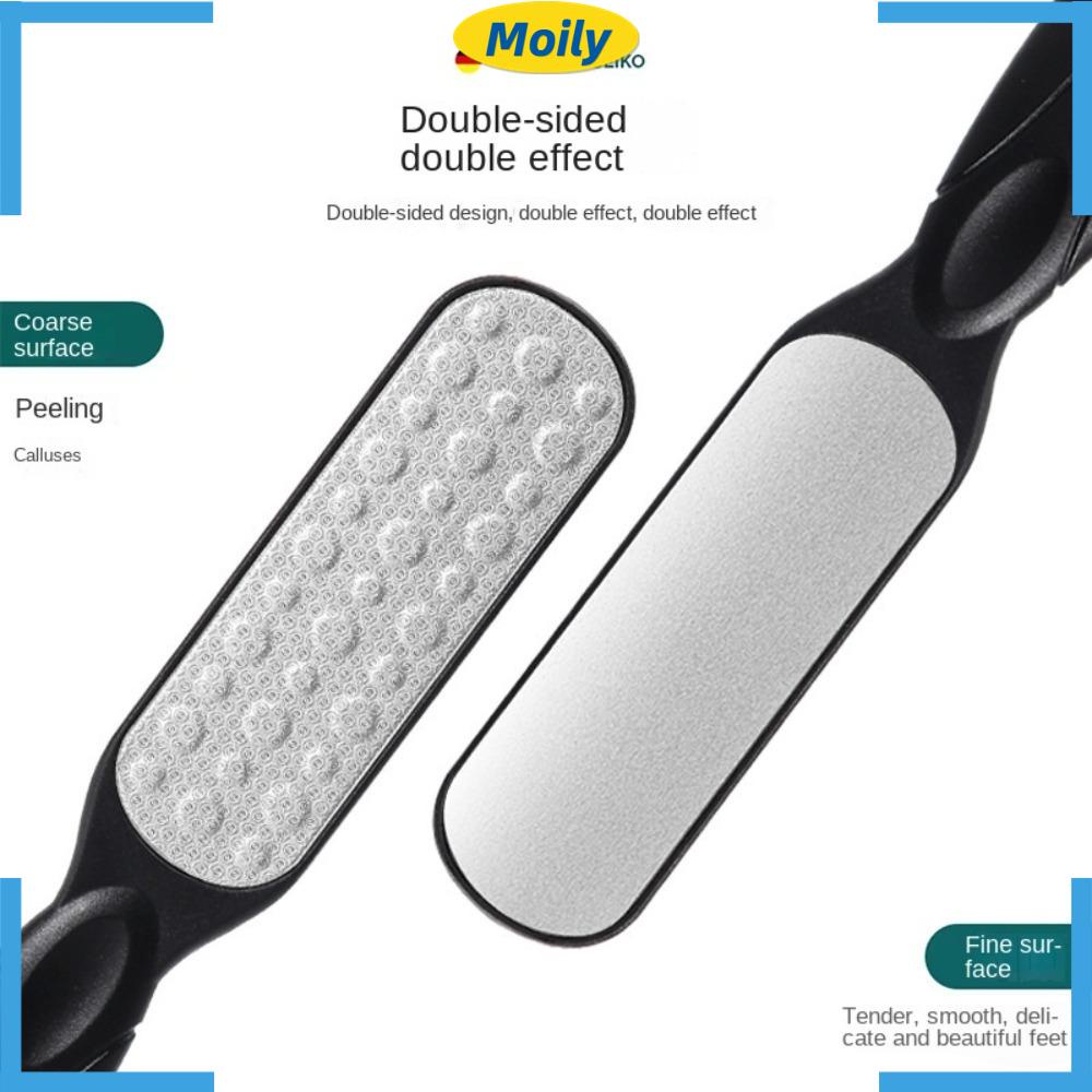 MOILYVN Dụng Cụ Mài Tẩy Da Chết Cho Bàn Chân Hai Mặt Bằng Thép Không Gỉ