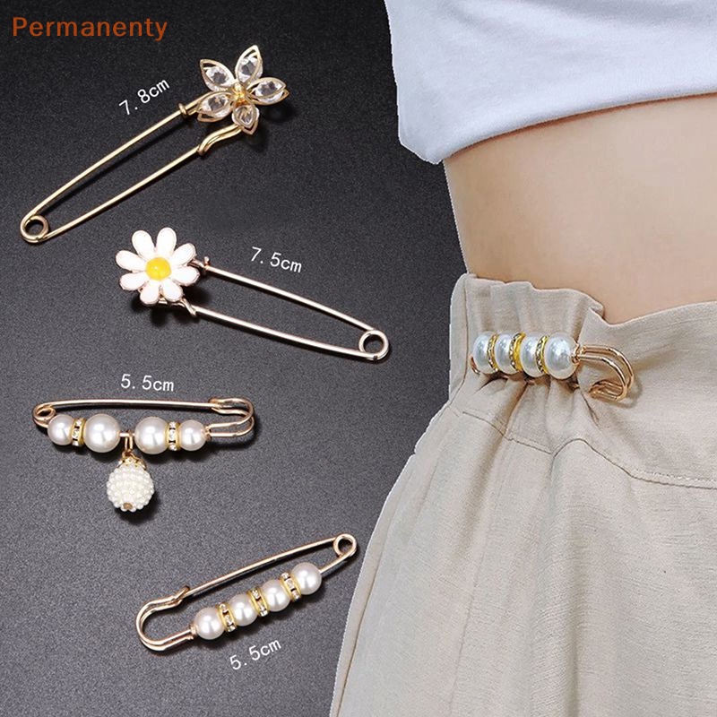 Set 3 Ghim Cài Áo Đính Đá / Ngọc Trai Nhân Tạo Thời Trang