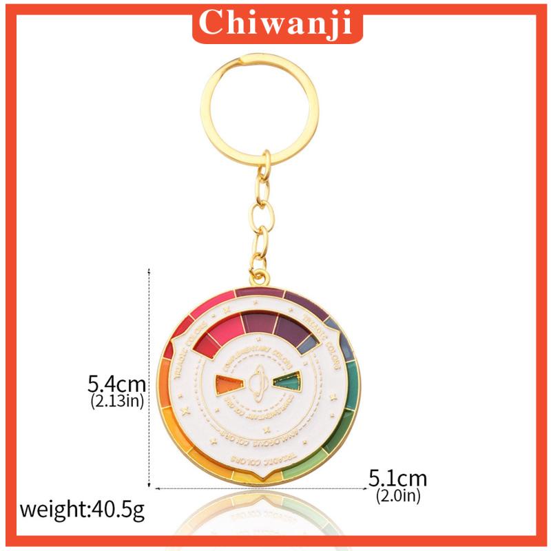 Móc Khóa Hình Bánh Xe Tráng Men 5cm Nhiều Màu Sắc Thời Trang