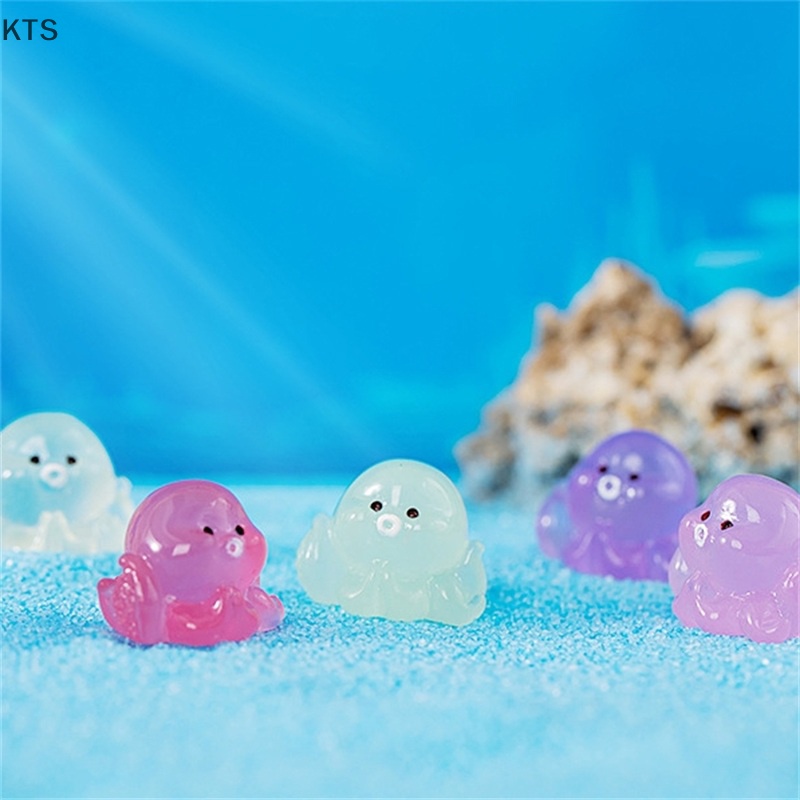 Set 2 Tượng Bạch Tuộc Hoạt Hình Xinh Xắn Dùng Để Trang Trí Nội Thất