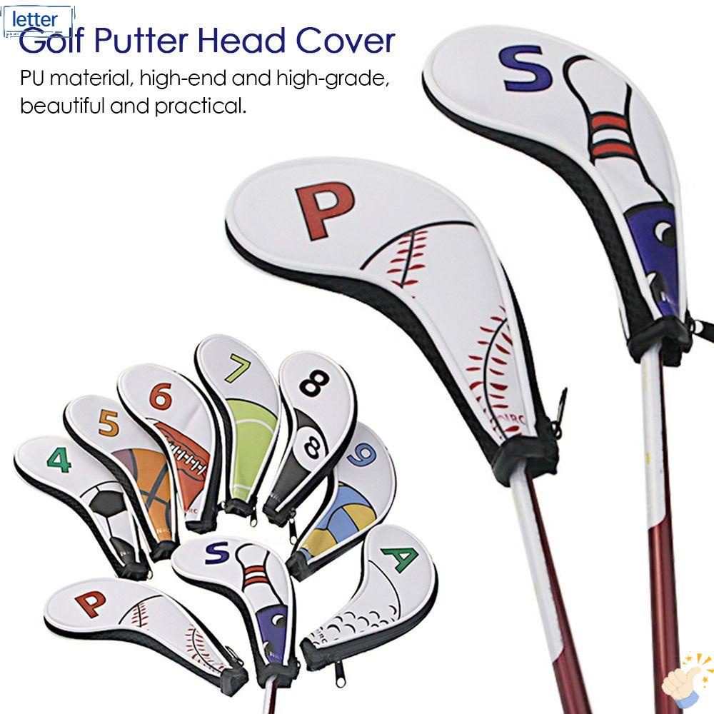 LET Set 9 Vỏ Bọc Đầu Gậy Đánh Golf Bằng Da PU Siêu Bền