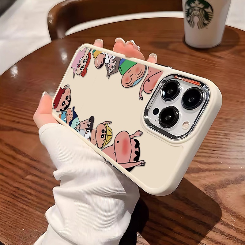 Ốp Điện Thoại Silicon Mềm Chống Sốc Nút Kim Loại Dễ Thương Cho IPhone 14 13 12 11 Pro Max XS X XR 8 + 7 Plus