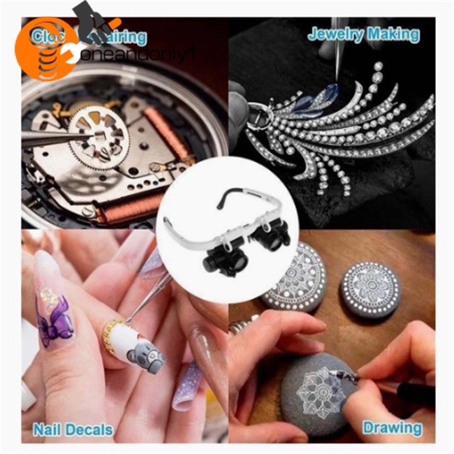 Kính Lúp Phóng Đại 8x 15x 23x Có Đèn Led Chuyên Dụng Sửa Chữa Đồng Hồ Điện Tử