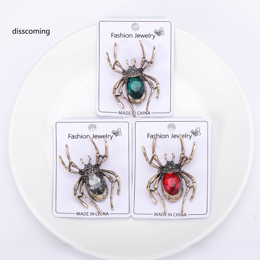 Áo Thun In Hình SL SL SL SL SL Thời Trang Cá Tính| Trâm Cài Áo Hợp Kim Hình Nhện Đính Đá Phong Cách Halloween