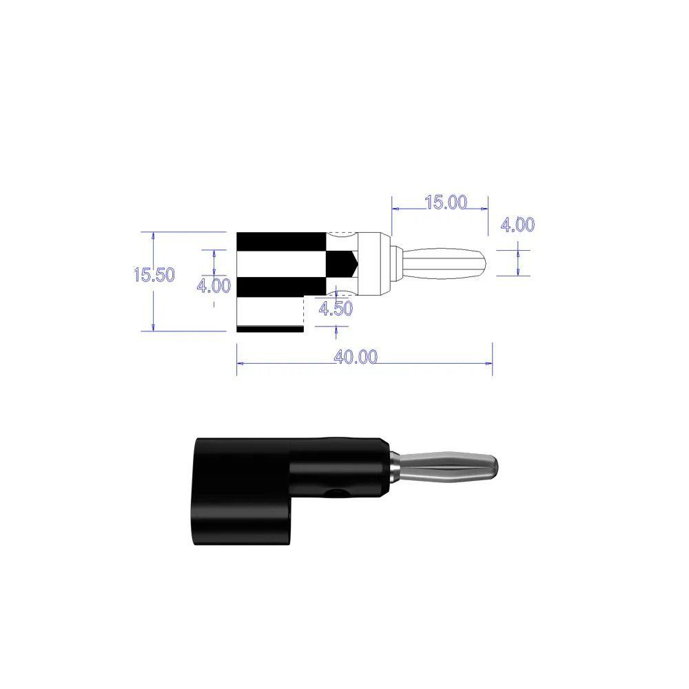 CHOOKEY Giắc Cắm Bắp Chuối Không Hàn Xếp Chồng 4mm Bằng Đồng 4mm